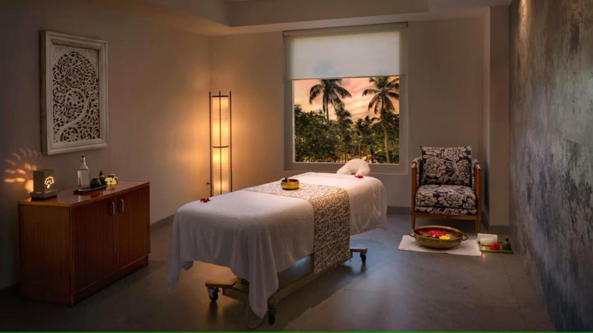 O By Tamara, Trivandrum Thiruvananthapuram Exteriér fotografie A treatment room at the spa
